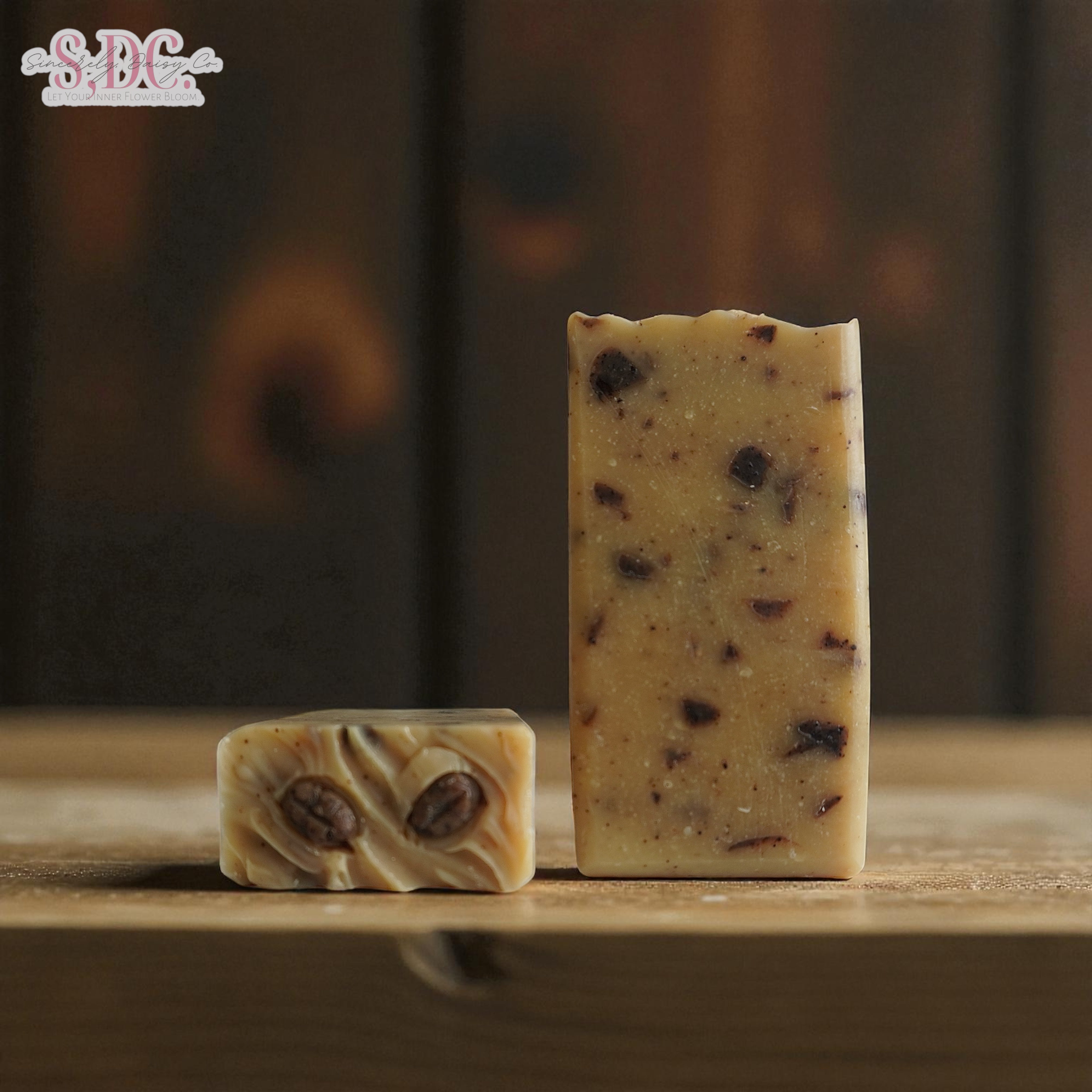 Coffee Chip Exfoliating Soap - Natural Confetti Bar